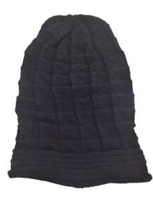 1 sztuka wiosennej i letniej plisowanej czapki z włóczki, damska czapka z włóczki, jednowarstwowa czapka dzianinowa, czapka wkładana przez głowę, uniwersalna ochrona słuchu, odpowiednia do codziennego noszenia, jesienne akcesoria