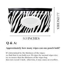 1/3片装便携式湿巾袋，婴儿湿巾袋，翻盖式可重复密封湿巾分配袋，婴儿手口纸收纳盒，随机发货 - 彩色 - 查看 2