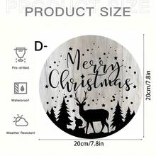 1 Piece Festive Wooden Christmas Sign Decoration - Country Merry Christmas Wall Art With Seasonal Decoration, Holiday Rope Hanging Merry Christmas Sign, Suitable For Home, Outdoor, All Holiday Seasonal Decorations