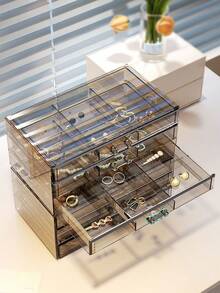 1 个 18 槽透明抽屉式珠宝收纳盒，隔层整理器 - 彩色 - 查看 6