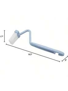 1pc V-Shaped Toilet Brush: 1pc V-Shaped Toilet Brush, Small Toilet Brush, No Dead Angle Cleaning Brush, Household Bathroom Toilet Cleaning Tool, Can Rotate Toilet Bend, Wall Mounted (Random Color)