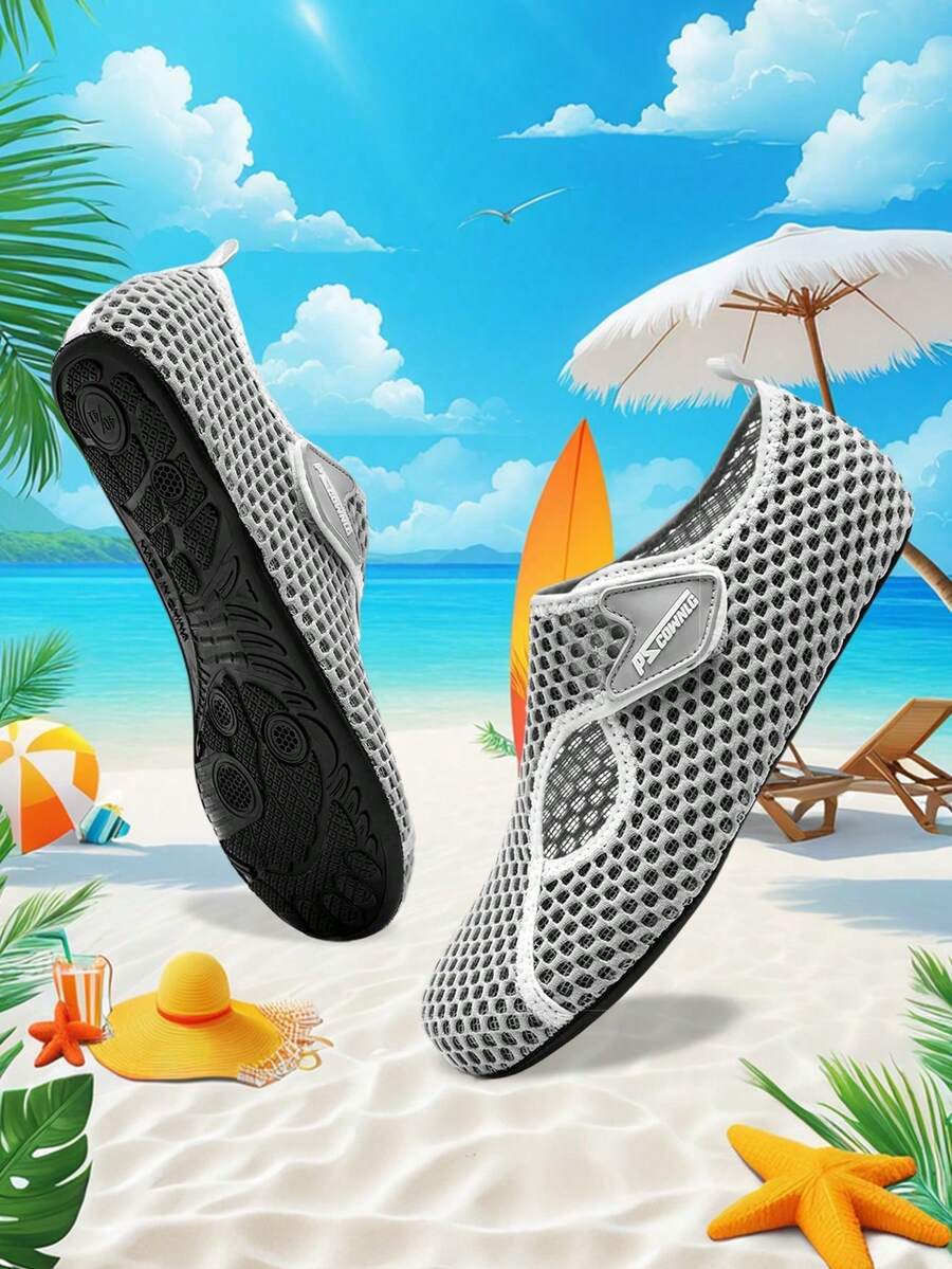 Ladies' Sport Sandals; Barefoot Shoes; Outdoor Beach Fisherman Sandals; Socks Shoes; Water Shoes; Summer Anti-Slip Lightweight Walking Hiking Sandals; Beach Shoes. - Grey - View 1