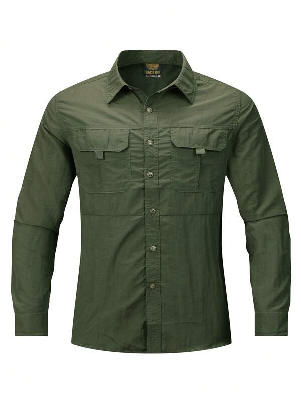 1pc Mesh Breathable Quick-Dry Casual Outdoor Jacket, Lightweight For Hiking, Fishing, Simple Design