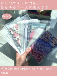 3 piezas de bolsas transparentes versátiles para carpetas de anillas en tamaños A5, A6, A7 - Bolsas de documentos transparentes y esmeriladas perfectas para almacenar pegatinas, accesorios sueltos, recibos y efectivo - Material de PVC duradero que garantiza alta transparencia y larga duración - Diseño innovador sin lengüeta que maximiza el espacio de almacenamiento - Ideal para la escuela, la organización del hogar, la papelería y los suministros de regreso a la escuela - Organizador de documentos esencial para cada estudiante y oficina en el hogar