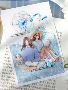 MOCARD 30 张/包复古美学贴纸，适合女孩剪贴簿、创意 DIY 装饰贴纸、节日礼物、个性化剪贴簿学校用品 - 棕色 - 查看 3