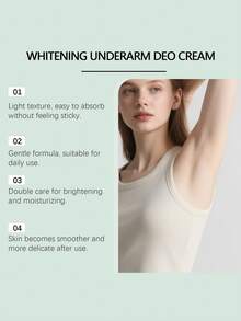 1 Pack Of 30g Underarm Whitening Care Cream, Underarm Brightening And Dull Cream, Underarm Whitening Cream, Brightening Cream, Refreshing And Non-Sticky, Gentle And Nourishing Smooth Underarm Skin Daily Cream, Suitable For A Variety Of Skin Types, Brightens And Radiates, Helps Improve Underarm Dullness, And Makes The Skin More Translucent