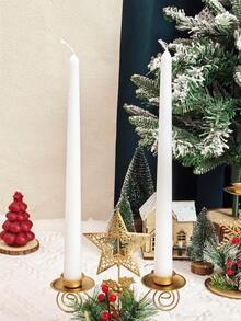 4pcs Long Light Purple Candle, Soybean Wax Scented Candles, Suitable For Wedding And Christmas Decoration, Indoor Room Decoration, As Holiday Gifts, For Best Friends, Graduation Party, Birthday Party Decoration, Mother's Day Gift. - Mauve Purple - View 8