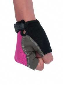 Găng tay thể thao mùa đông không ngón unisex - Hỗ trợ và bảo vệ khớp, lý tưởng cho tập luyện thể dục, đi bộ đường dài và đạp xe ngoài trời. - Hồng - Xem 7