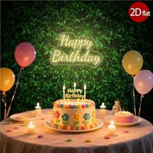 1 Stück 2D flaches grünes Blatt Design Fotografie Hintergrund Tuch, geeignet für Geburtstagsfeiern, Raumdekoration Banner, Hochzeitsdekoration, Kuchentisch Fotografie