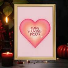 1pc 30*40cm(12*16inch)/40*60cm(16*24inch) Outer Framed Aura Angel Number Room Decor, Bedroom Wall Art Prints, Room Aesthetic Posters, Living Room Wall Collage Set Pictures, Inspirational Quotes, Cute And Stylish Dormitory Gallery Home Q - Vàng - Xem 6