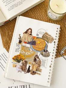 MOCARD 30 张/包复古美学贴纸，适合女孩剪贴簿、创意 DIY 装饰贴纸、节日礼物、个性化剪贴簿学校用品 - 棕色 - 查看 2