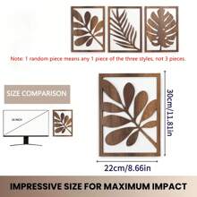 3pcs/1set Vintage Relief Wall Decor Set, Suitable For Living Room And Bedroom, Art Installation, Fusion Of Japanese And Nordic Style, Wall Decor Set With Wood Panel Artwork.