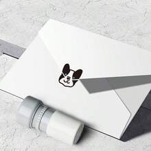 1 件可爱小狗光敏印章，可爱宠物动物，自墨，适合学生、教师、朋友、礼品包装、手工 DIY 装饰、信封和文具密封，可重复使用