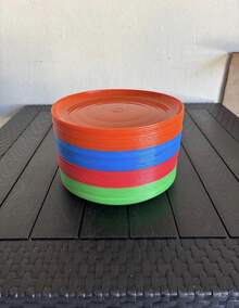 Taco Plate 50 Pieces 5 Colors Multicolor Plastic - 彩色 - 查看 4