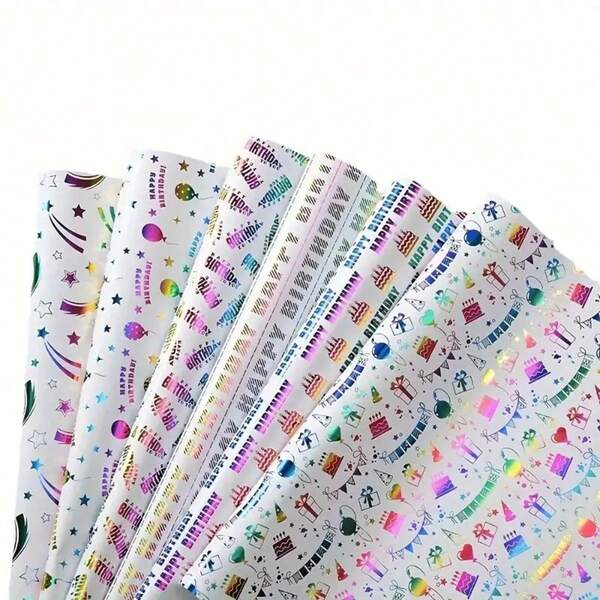 6pcs Large Christmas Gift Wrapping Papers - 20x27 Inch Folded Gift Wrap, Featuring Snowman, Candy Cane, Trees, Stockings, Snowflakes - Pink, White, Teal, Mint, Red, Gold - Suitable For Holiday Gifts, Party Decor, Crafts - No Electricity Required - For Home, Office Or Classroom Use, Christmas Gift Wrapping Supplies, Holiday Designs, Vibrant Prints, Festive Patterns, Smooth Surface, Home Decor, Seasonal Decorations, Snowflakes Christmas Christmas Decorations Christmas Pajamas Christmas Gifts Christmas Decor