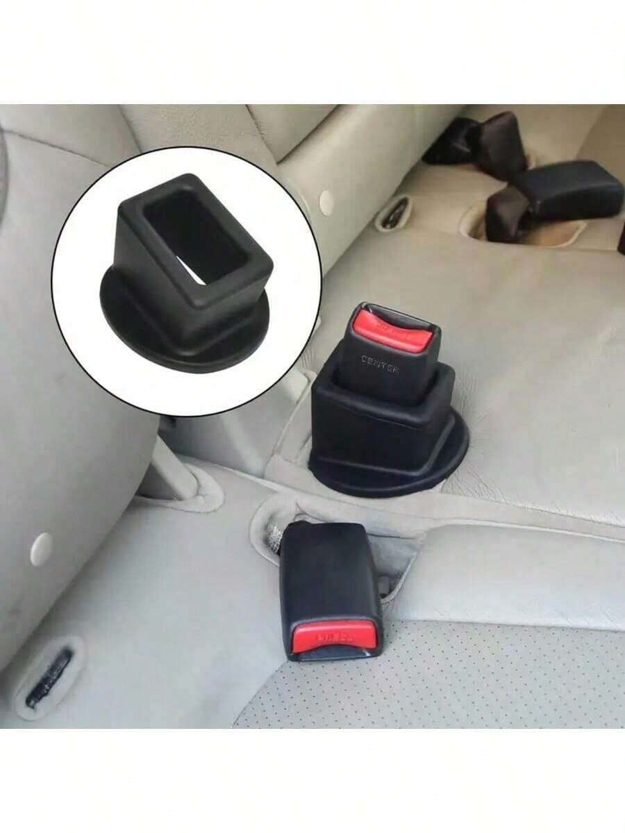 1 个红色/黑色硅胶汽车插槽固定夹，帮助您轻松找到插槽、固定推杆，方便使用带扣的后座汽车配件 - 汽车保护，由硅胶锁套制成