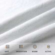 P-Plim Cute Blanket Comfortable Skin Friendly Soft Sofa Living Room Bed Bedroom Blanket Suitable For Travel And Gift2.Jpg - trắng - Xem 3