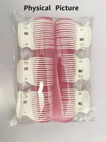 12pcs Professional Curling Rollers, Durable Plastic Hair Styling Clips, 6 Rollers & 6 Clips, Salon-Grade Curling Tools For DIY Hair Design, No Heat Required, Easy To Use And Convenient, Hair Styling Accessories | Stylish Hair Accessory | Durable Plastic Rollers, Hair Styling Tools, Hair Accessories, Hair Styling Kit, Hair Tool Kit, Home Beauty Women Accessory Gifts