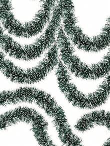 2 Stücke 2m/200cm/78,74 Zoll (6,56 Fuß) Weihnachtskranz, bunt lackierter dunkelgrüner Metallkranz, geeignet für Weihnachtsbaum und Innen-/Außendekoration, perfekte Wahl für vintage Metallkranz für Feiertage, auch geeignet für Hochzeits- und Partydekorationen sowie Weihnachtsbaum-Dekoration. - Verschiedenfarbig - Übersicht 7