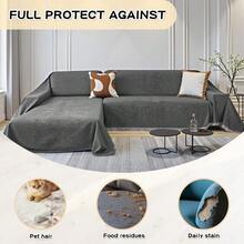Fast LogisticsCouch Cover For Sectional Sofa 2 Pieces Couch Covers For L Shape Sofa Cover Furniture Protector For Pets Sofa Slipcover For 23 Cushion Couch 71x118+71x118 Dark Grey Discounts