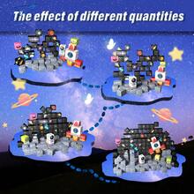 Space Rocket Magnetic Building Blocks | 200 PCS Space Adventure Magnetic Tile Set | STEM Montessori Sensory Toys For Toddlers 3+ Year Old Boys & Girls, Planets & Rockets | Creative Building Blocks For Space Exploration Birthday Gifts For Kids Ages 3+. - 彩色 - 查看 5
