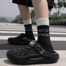New Detachable Clogs, Summer Outdoor Non-Slip EVA Closed Toe Slippers, Beach Sandals - Dark Grey - View 6