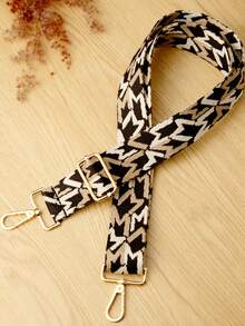 图案提花可拆卸可调节宽肩带，适用于包袋制作和改造、相机改造、乐器配件、斜挎包、手提包、旅行包、腰包、相机包替换肩带、旅行配件，适合作为男女礼物、周年纪念、生日、答谢礼物 - 彩色 - 查看 6