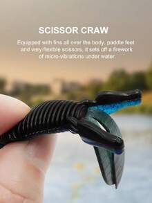 1 pachet/8 bucăți noi năluci realiste de pescuit 6 cm/2,36 inch momeală moale pentru creveți, momeală pentru pești în formă de creveți, simulând mișcarea cozii de pește, momeală de pescuit din silicon, potrivită pentru apă dulce și apă sărată și gropi negre, echipament de pescuit pentru biban de gură mare, momeală pentru prădători, coadă moale, viermi, momeală falsă, cârlige cu cap de plumb, cârlige cu cap de pește pentru lansare lungă, momeală artificială.