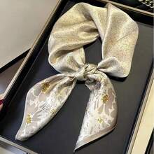 1pc Fashionable Scarf Neck Wrap, Accessory For Shirt, Bag, Neckerchief