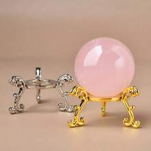 1 Stück eleganter Kristallkugelständer - moderner Eisen-Dreifuß Präsentationshalter für 3-7cm Kugeln, ideal für Hochzeitsdekoration und Heimdekoration, tolles Geschenk, Kristall-Präsentationsständer