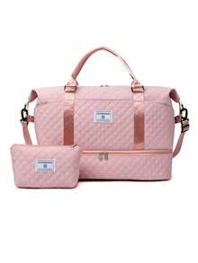 2 piezas Bolso de maternidad multifuncional de gran capacidad y resistente al agua - Convertible a bandolera/mochila con bolsillos organizadores, portabotellas y diseño práctico para viajes - Ideal para el parto y posparto, recuperación y salidas con el bebé - Bolso de dos piezas de mamá - Ver 5