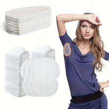 20pcs Disposable Underarm Sweat Pads | Ergonomic Design, Strong Absorbency & Invisible Comfort, Breathable White Pads For Bras, Gym, Workouts, Daily Use