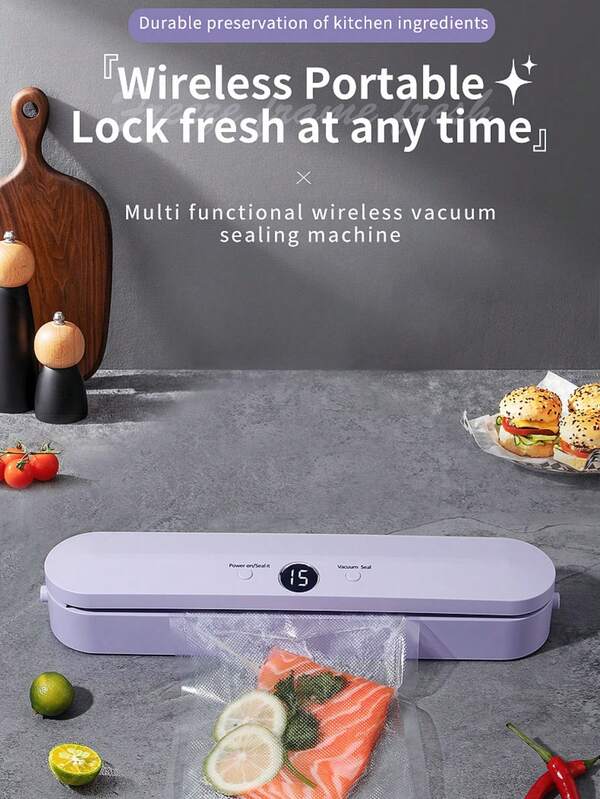 RAF Upgraded Smart LED Display Sealer, USB Charging, Lithium-Ion Battery, Food Freshness Kitchen Organizer | Modern Kitchen Accessories | USB Rechargeable Device, Vacuum Sealing