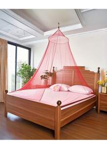 1pc Extra Large Mosquito Net Canopy, Suitable For Pajama Parties And Garden Protection - From Single To California King And Crib Sizes, Durable Polyester, Machine Washable, Outdoor Leisure, Elegant Bedding Decor, Sturdy Support Structure - Multicolor - View 16