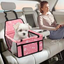 Larora 1 Pet Dog Car Booster Seat Basket, Portable Folding Basket, Suitable For Dogs And Cats Weighing Less Than 30 Pounds.