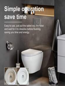 Toilet Cleaning Tablets - Effervescent Descaler, Deep Cleaning For Toilet & Bathroom, Deodorizer Cleaner, Cleaning Tool Toilet Cleaner Effervescent Tablets