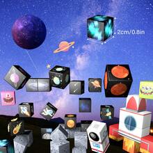 Space Rocket Magnetic Building Blocks | 200 PCS Space Adventure Magnetic Tile Set | STEM Montessori Sensory Toys For Toddlers 3+ Year Old Boys & Girls, Planets & Rockets | Creative Building Blocks For Space Exploration Birthday Gifts For Kids Ages 3+. - 彩色 - 查看 4