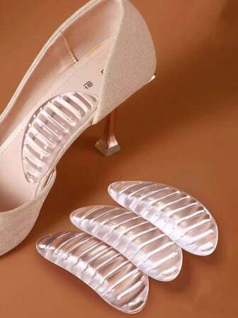 1 Pair Gel Arch Support Pads - Suitable For Men And Women - Self-Adhesive Arch Pads - Transparent - Foot Arch Support - Silicone Material