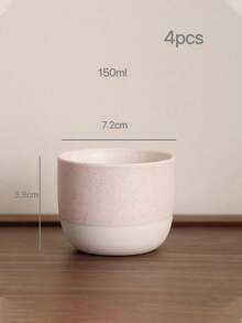 4 Stücke rustikale japanische Stil Keramik Tee/Kaffee Tassen, handgefertigt mit vintage oxidierten Beschichtung, geeignet für Espresso und Tee, praktisch für Zuhause, Büro, Feiertage, Geschenke