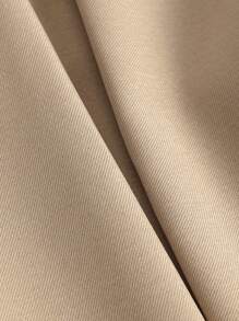 Pantaloni casual da donna a gamba dritta con tasche vere, tinta unita, alla moda, autunnali