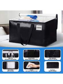 Automotive Trunk Storage Box - Car Trunk Storage Organizer, Portable Organizer Box With Handle, Multifunctional Universal Seat Stowing Box - one-size - View 4