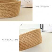 Cesta de Armazenamento Resistente Feita à Mão, Usada para Armazenar Produtos Infantis, Cesta de Armazenamento com Padrão de Animal Fofo, Organizadores Estilosos para Organizar Brinquedos de Animais de Estimação, Caixas de Armazenamento Tecidas à Mão Funcionais, Caixas de Armazenamento de Corda Artesanal, Organizadores Economizadores de Espaço