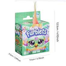 Furby Furblets Par-Tay Mini Friend, peste 45 de sunete, muzică disco, vorbește doar Furbish, jucării electronice de pluș pentru fete și băieți, animale de companie interactive, multicolor, 6+ - PAR-TAY - Vizualizare 9