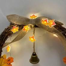 Thanksgiving Halloween dekorative Lichter, 3D Eichel Kürbis, Ahornblatt Lichterkette, Herbstkranz, Erntedankfest LED Kupferdraht Licht Kupferdraht Lichter Halloween Deko Weihnachtsdekoration Thanksgiving Hochzeit Heimdekoration Herbstdekoration Herbstdekoration Geburtstagsdekorationen für Geschenke Partyzubehör Innen Außen Garten Feiertag Festival Dekoration Wanddekoration Halloween Ornamente
