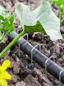 50 件 6 英寸重型不锈钢景观钉 - U 型景观钉、防锈地面固定草钉和桩、耐用花园和草坪锚，用于固定户外织物、帐篷和种植配件 - 彩色 - 查看 4