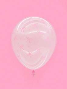 60/30/15/3Pcs 12inch Pink Latex Bow Balloons For Bachelorette Decorations, Bow Theme Birthday Party, Bridal Engagement Decor, Coquette Cute Supplies