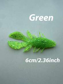 1 pachet/8 bucăți noi năluci realiste de pescuit 6 cm/2,36 inch momeală moale pentru creveți, momeală pentru pești în formă de creveți, simulând mișcarea cozii de pește, momeală de pescuit din silicon, potrivită pentru apă dulce și apă sărată și gropi negre, echipament de pescuit pentru biban de gură mare, momeală pentru prădători, coadă moale, viermi, momeală falsă, cârlige cu cap de plumb, cârlige cu cap de pește pentru lansare lungă, momeală artificială.