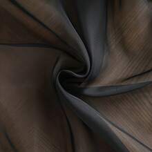 4-Piece Set Solid Green Sheer Curtains With Misty Filter, Fantastic Partition For Living Room/Bedroom/Balcony - Màu Xám nhạt - Xem 6