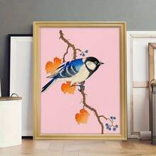 1pc 30*40cm(12*16inch)/40*60cm(16*24inch) Outer Framed Colorful Eclectic Wall Art Decor, Famous Artist Posters, Eclectic Room Decor Aesthetic, Vintage Minimalist Wall Decor, French Country Decor Plants Bohemian Wall Decor Bedroom Dormitory (L)Y - Gold - View 5