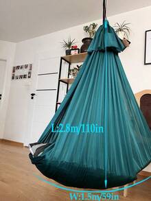 150x280cm Indoor/Outdoor Fabric Hammock - Adjustable, Multi-Color Options (Red, Green, Purple, Blue, Gray), Suitable For Yoga, Camping, Picnics And Other Outdoor Activities, Comfortable Leisure | Adjustable Hammock | Durable Portable Fabric, Yoga Hammock, Outdoor Hammock - Multicolor - View 5